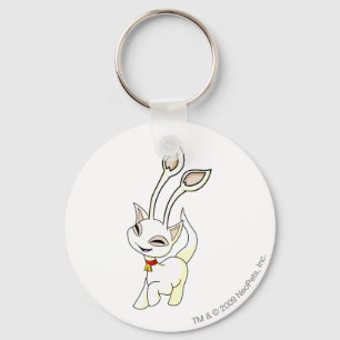 Aisha White Keychain