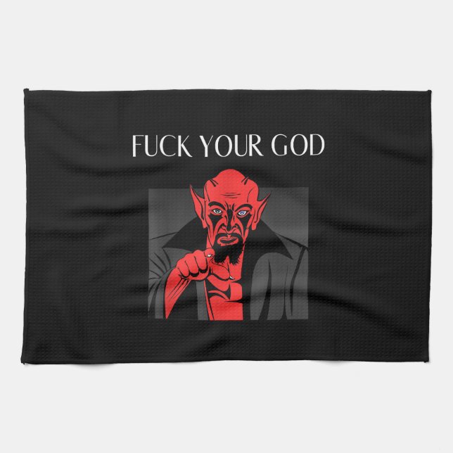 Aist Goat Satan Baphomet GIft Kitchen Towel (Horizontal)