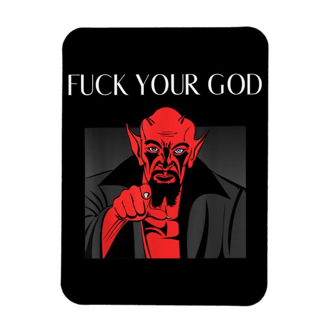 Aist Goat Satan Baphomet GIft Magnet (Vertical)