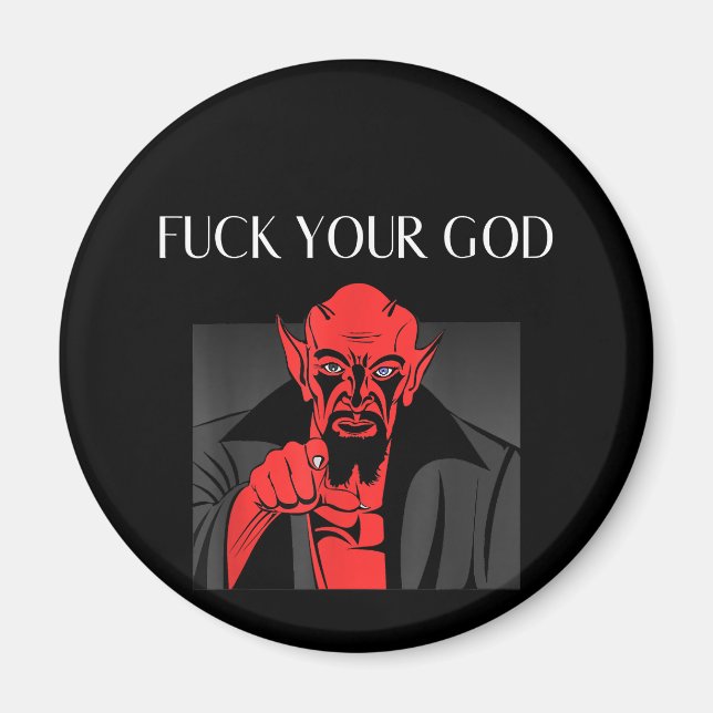 Aist Goat Satan Baphomet GIft Magnet (Front)