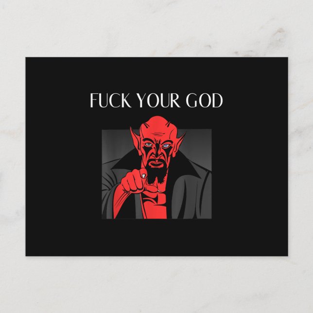 Aist Goat Satan Baphomet GIft Postcard (Front)