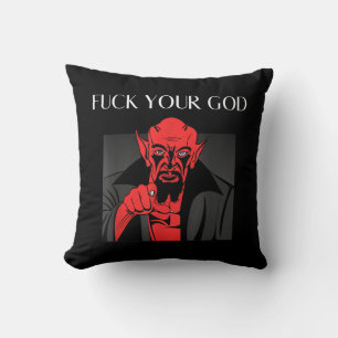 Aist Goat Satan Baphomet GIft Throw Pillow