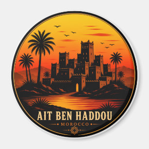 Ait Ben Haddou Morocco Vintage Travel Postcard D Magnet