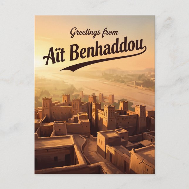 Aït Benhaddou Morocco Postcard (Front)