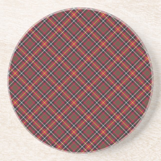 Aitken / Aikens Tartan Designed Print Coaster (Front)