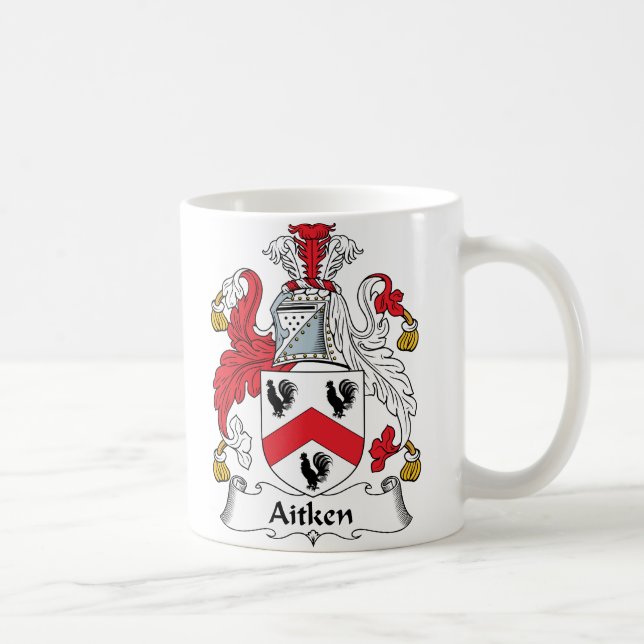 Aitken Family Crest Coffee Mug (Right)