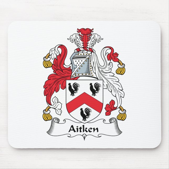 Aitken Family Crest Mouse Pad (Front)