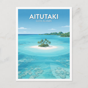 Aitutaki Lagoon, Cook Islands Arutanga Postcard