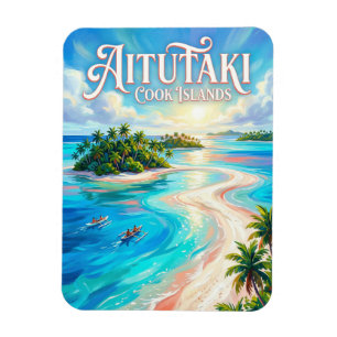 Aitutaki Lagoon Cook Islands Magnet