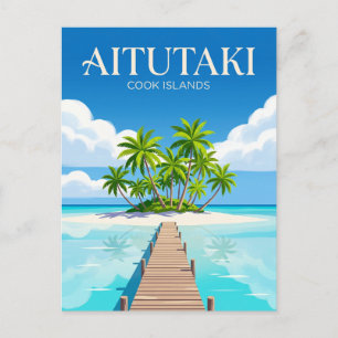 Aitutaki Lagoon Cook Islands Postcard