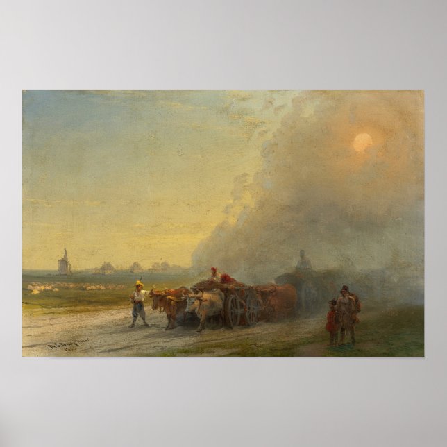 Aivazovsky - Ox Carte Poster (Front)