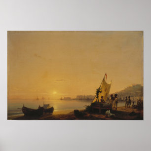 Aivazovsky - The Bay Of Naples 1900 Poster