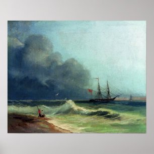 Aivazovsky - The Sea Before The Storm Poster