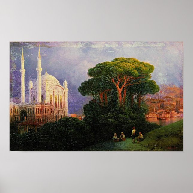 Aivazovsky - View Of Constantinople Poster (Front)