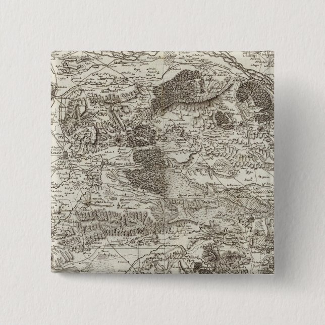 Aix 2 Inch Square Button (Front)