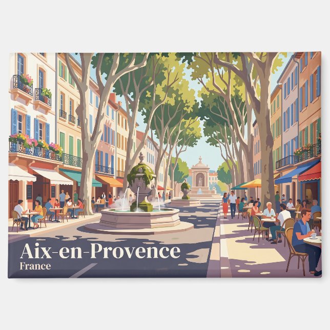 Aix-en-Provence France Magnet (Front)