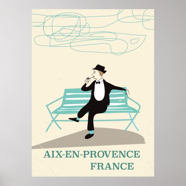 Aix-en-Provence France travel poster (Front)