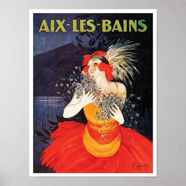 Aix Les Bains Affiche de voyage (Devant)