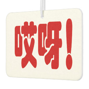 Aiya! 哎呀! OMG! Chinese Hanzi Language Air Freshener