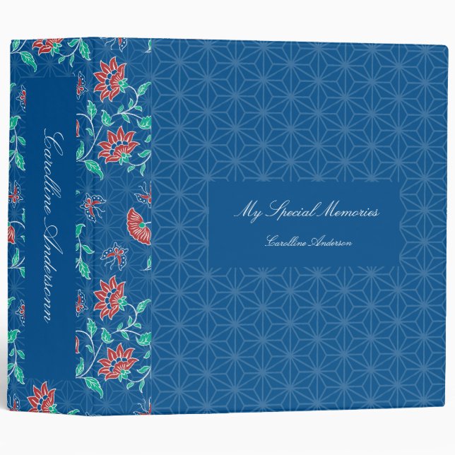 Aiyana Floral Batik Pattern Binder (Front/Spine)
