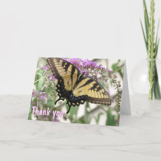 AJ- Butterfly Art Thank you Card