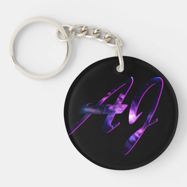 AJ Initials Keychain (Front)