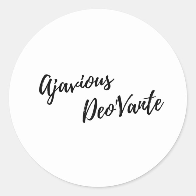 Ajavious Deo'Vante Stickers (Front)