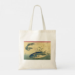 Aji & Ebi - Hiroshige's Colourful Japanese Fish Tote Bag