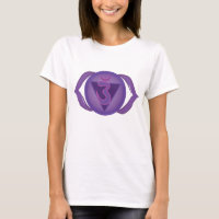 Ajna or Third eye Chakra Women's  T-Shirt, White