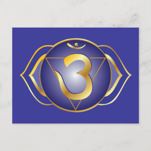 Ajna ou chakra de troisième oeil Carte postale