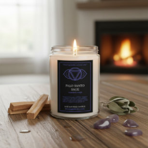 Ajna Third Eye Chakra Candle Label