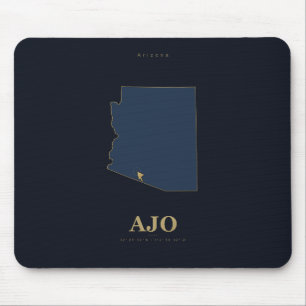 Ajo Arizona Geographic Locator Mouse Pad