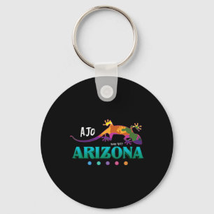 Ajo Arizona Usa Southwest Desert Gecko Vacation So Keychain