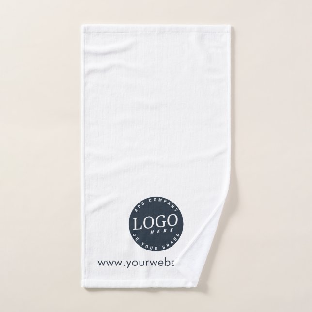Ajouter des clients du logo d'entreprise et du sit (Serviette à main)
