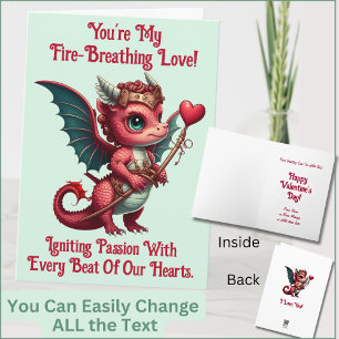 Ajouter des noms, Dragon Valentines Carte Jour Coe