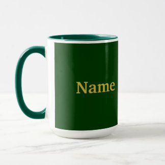Ajouter Gold Name Green Combo Mug
