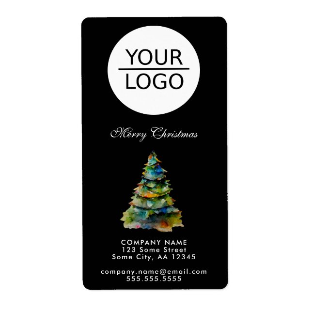 Ajouter le logo Christmas Tree Company Black Addre (Devant)