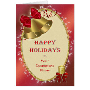 Ajouter le nom du client à Noël d'entreprise