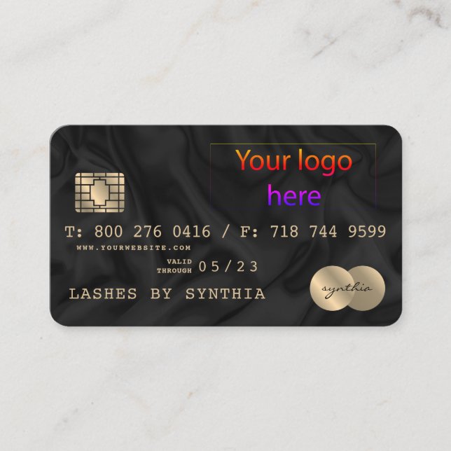 Ajouter le style de votre carte de crédit logo (Devant)