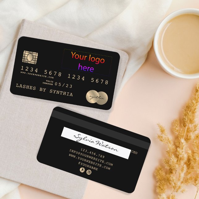 Ajouter le style de votre carte de crédit logo (Créateur téléchargé)
