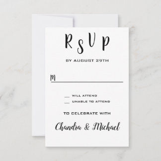Ajouter les cartes RSVP de réponse du Mariage de n