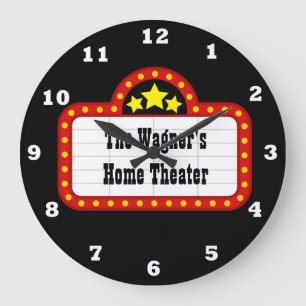 Ajouter nom home théâtre décor horloge