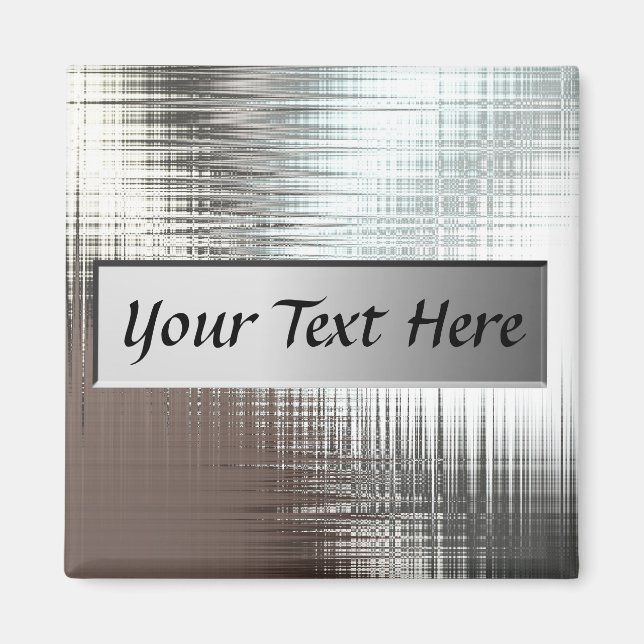 Ajouter un aimant de plaque métallique de texte (Devant)