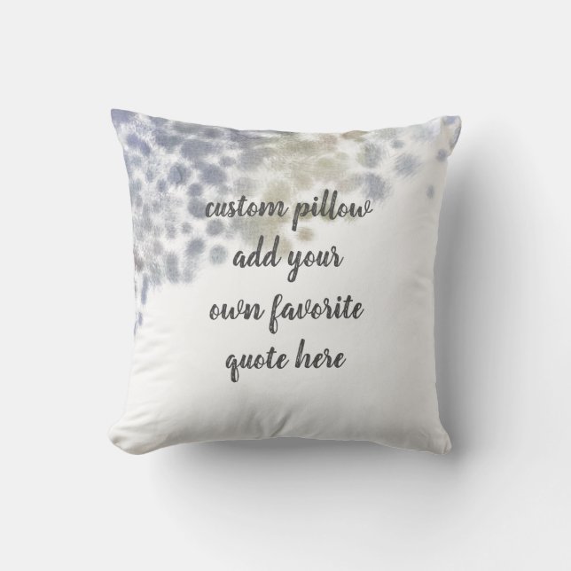 ajouter un devis coussin aquarelle personnalisée d (Recto)