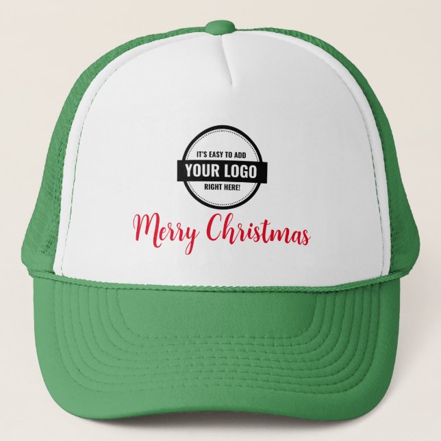 Ajouter un logo Casquette de Noël d'entreprise de  (Devant)
