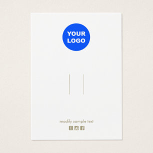 Ajouter un logo Clip à cheveux blancs Barrette