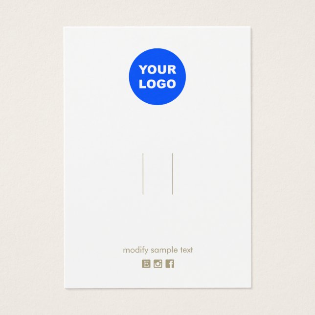 Ajouter un logo Clip à cheveux blancs Barrette (Devant)