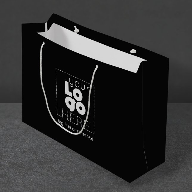 Ajouter un logo d'entreprise Grand sac de vente en (Créateur téléchargé)