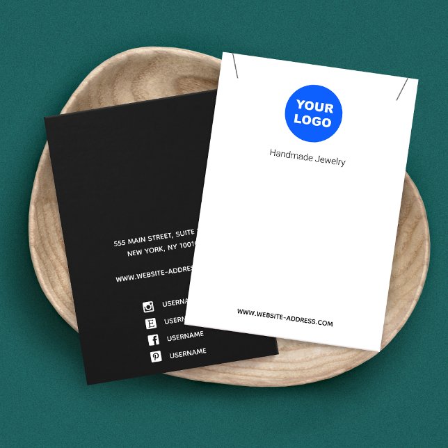 Ajouter un logo noir blanc Pendentif de collier (Créateur téléchargé)