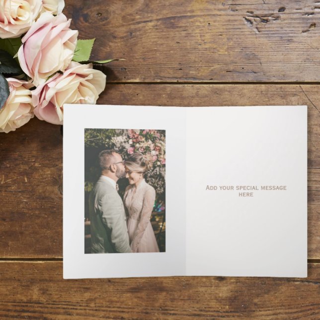 Ajouter un Mariage photo Carte de remerciements pl (Créateur téléchargé)